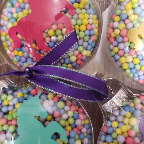 Unicorn Ornaments Set of 4 Home Decor - Picture 2 of 3